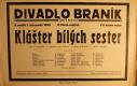 Praha-Braník, SDO, Klášter bílých sester - plakát, 1936