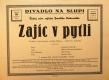 Praha-Nové Město, Divadlo Na Slupi, Zajíc v pytli - plakát, 1932