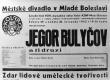 Mladá Boleslav, Kolár - plakáty 1951-1961, Jegor Bulyčov a ti druzí, 1952