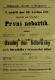 Svojanov, Ochotníci, První nebožtík - Osudný den fidlovačky - plakát, 1887