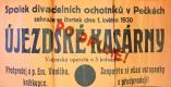 Pečky, Tyl, Újezdské kasárny - plakát, 1930