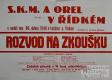 Řídký, S.K.M., Orel, Rozvod na zkoušku - plakát, 1946