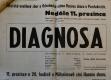 Pardubice, Husův sbor a Městský osvětový sbor, Diagnosa - plakát, 1938