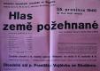 Studánka, SDO, Hlas země požehnané - plakát, 1940