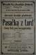 Praha-Břevnov, Sv.Josefská jednota, Pasačka z Lurd - plakát, 1904