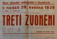 Choltice, SDO, Třetí zvonění - plakát, 1939