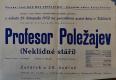 Chvaletice, MKZ, Profesor Poležajev - plakát, 1952