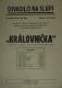 Praha, Šimanovský, Královnička - plakát,1936
