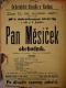 Radim, Spolek divadelních ochotníků, Pan Měsíček, obchodník - plakát, 1887