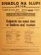 Praha-Nové Město, Divadlo Na Slupi, Kašpárek ten nemá zlost se Šmidrou znaj´ veselost - plakát, 1934