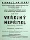 Praha-Nové Město, Tyl, Veřejný nepřítel, Divadlo Na Slupi - plakát, 1937