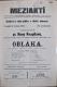Prostějov, Lidové divadlo v Katolickém domě, Meziaktí – Oblaka -  program, 1905