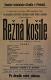 Přelouč, Besední ochotnické divadlo, Režná košile - plakát, 1900