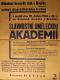 Praha-Braník, Státní konzervatoř hudby, Slavnostní akademie - plakát, 1934