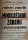 Choltice, Spolek divadelních ochotníků, Mikulášská zábva - plakát, 1946