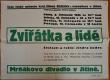 Jičín, SČM, Zvířátka a lidé - plakát, 1945