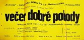 Slatiňany, Vrchlický, Večer dobré pohody - plakát, 1952
