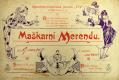 Žiželice, Tyl, Maškarní merenda - plakát, 1890