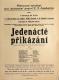 Praha, hl. město, Sdružení pro postavení poprsí F. F. Šamberka, Jedenácté přikázání, v Divadle Na Slupi, - plakát, 1931