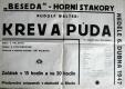 Horní Stakory, Beseda, Krev a půda (Rudolf Walter) - plakát, 1947