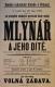Přelouč, Besední ochotnické divadlo, Mlynář a jeho dítě - plakát, 1898