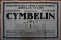 Jičín, Tyl, Akademici, Cymbelin - plakát, 1923