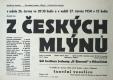 Němčice, Šlégl, Z českých mlýmů - plakát, 1954