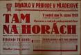 Lomnice nad Popelkou, SDO, Tam na horách - plakát, 1938