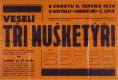 Česká Lípa, Jirásek, Tři mušketýři - plakát, 1934