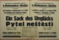 Boháňka, Skála, Hospodářsko-čtenářská beseda, Pytel neštěstí - plakát, 1942