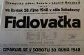 Bohdaneč, Sokol, Fidlovačka - plakát, 1948
