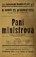 Luže, Jaroslav, Paní ministrová - plakát, 1933