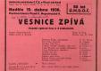 Plzeň, Jednota mládeže při Církvi československé, Vesnice zpívá – plakát, 1936