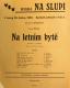 Praha-Nové Město, Vzděl. sbor vyšehradský, Divadlo Na Slupi, Na letním bytě - plakát, 1934