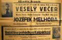 Praha-Braník, Veselý večer - plakát, 1946