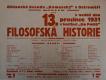 Ostroměř, Komenský, Filosofská historie - plakát, 1931