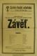 Kostelec nad Černými Lesy, SDO, Závěť - plakát, 1910