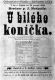 Jablonné nad Orlicí, Ochotnické divadlo, U bílého koníčka – plakát, 1900