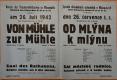 Mlázovice, SDO, Od mlýna k mlýnu - plakát, 1942