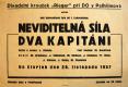 Pelhřimov, Rieger, Neviditelná síla - Dva kapitáni - plakát, 1957