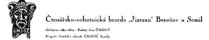 Benešov u Semil, Jizeran, hlavička dopisního papíru