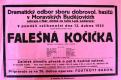 Moravské Budějovice, Hasiči, Falešná kočička - plakát, 1925