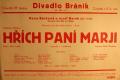Praha-Braník, SDO, Hřích paní Marji - plakát, 1931