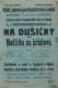 Neplachovice, Vzdělávací jednota, Na dušičky aneb Modlitba na hřbitově - plakát, 1909