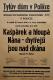 Polička, Ochotníci, Kašpárek a hloupá Nána, chytřejší jsou nad cikána - plakát, 1936