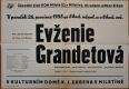 Miletín, Erben, Evženie Grandetová - plakát, 1955