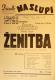 Praha-Nové Město, Vzděl. sbor vyšehradský, Divadlo Na Slupi, Ženitba - plakát, 1949