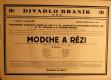 Praha-Braník, SDO, Divadlo Braník, Modche a Rézi - plakát, 1930