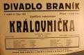 Praha-Braník, SDO, Královnička - plakát, 1935