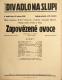 Praha-Nové Město, Vzděl. sbor vyšehradský, Zapovězené ovoce, Divadlo Na Slupi - plakát, 1935